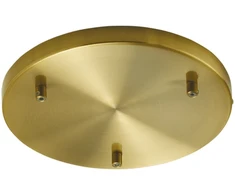 Lubinė bazė 3 PIREX pakabinamiems šviestuvams, poliruoto metalo, 32 cm