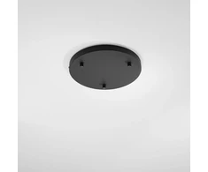 Lubinė bazė 3 PIREX pakabinamiems šviestuvams, juodo metalo, 32 cm