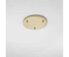 Lubinė bazė 3 PIREX pakabinamiems šviestuvams, aukso spalvos metalo, 32 cm