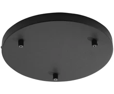 Lubinė bazė 3 PIREX pakabinamiems šviestuvams, juodo metalo, 32 cm