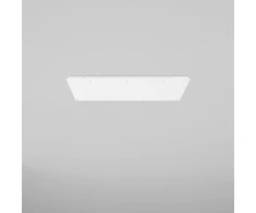 Lubinė bazė 7 PIREX pakabinamiems šviestuvams, balto metalo, 87x28 cm
