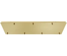 Lubinė bazė 7 PIREX pakabinamiems šviestuvams, poliruoto metalo, 87x28 cm
