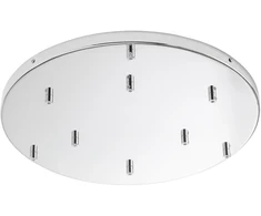 Lubinė bazė 9 PIREX pakabinamiems šviestuvams, chromuoto metalo, 52 cm