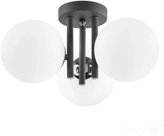 Lubinis šviestuvas GLOBE ELEGANCE, 3xG9, juodos/baltos sp.
