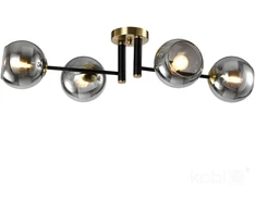 Lubinis šviestuvas GLOBE ELEGANCE, 4xE14, aukso/juodos/dūmų sp.