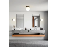 Lubinis šviestuvas PARMA, E27, matinės juodos sp., IP44, P3946082NLSP