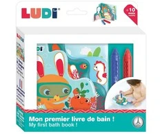 LUDI maudymosi spalvinimo knygelė su kreidelėmis