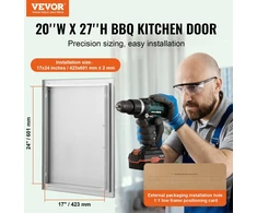 VEVOR Lauko virtuvės durys 508x686 mm