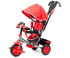 Lux Trike“ – raudonas triratis dviratukas su LED žibintais