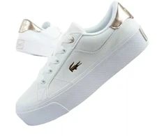 Madingi balti moteriški sportiniai bateliai Lacoste Ziane Platform 126