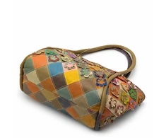 Magic Bags shopperbag kuferek damski skóra naturalna kolorowa mozaika