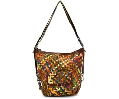 Magic Bags torebka plecak damska A4 skórzana kolorowa mozaika shopperbag