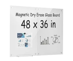 Magnetinė stiklinė lenta VEVOR BL-3648-MW, 900 x 600 mm, 2 vnt.