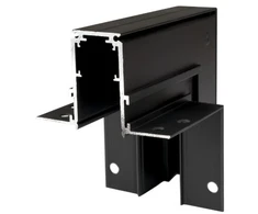 Magnetinės sistemos bėgelio kampinis sujungimas OPTONICA R20-A, juodas