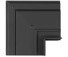 Magnetinės sistemos bėgelio kampinis sujungimas OPTONICA R35-A, juodas