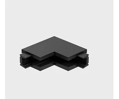 Magnetinės sistemos bėgelio MICRO_LINE L formos vidinis sujungimas, juodas