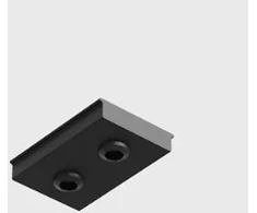 Magnetinės sistemos bėgelio MINI_LINE 42 mechaninis sujungimas, juodas