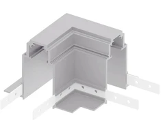 Magnetinės sistemos bėgelio OPTONICA R35 kampinis sujungimas, baltas