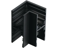 Magnetinės sistemos DAVINCI pakabinamo bėgelio kampinis sujungimas, juodas
