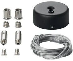 Magnetinės sistemos DAVINCI pakabinimo rinkinys, juodas, 2vnt.