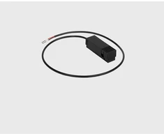Magnetinės sistemos IN_LINE bėgelio užbaigimas su užmaitinimu, juodas, 4x
