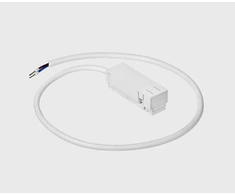 Magnetinės sistemos IN_LINE bėgelio užbaigimas su užmaitinimu, baltas, su 60cm laidu, 4x