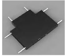Magnetinės sistemos OPTONICA MINI T formos sujungimas, juodas