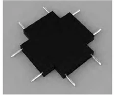 Magnetinės sistemos OPTONICA MINI X formos sujungimas, juodas