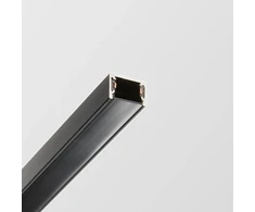 Magnetinės sistemos STICK bėgelio dangtelis, juodas, 2m, 329642