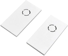 Magnetinės sistemos VIOKEF MAGNETIC bėgelio užbaigimas, baltas, 02/0303