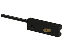 Magnetinės sistemos VIOKEF MICRO MAGNETIC bėgelio užbaigimas su užmaitinimu, juodas, 02/0804