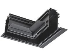 Magnetinės sistemos XTRIM M RECESSED bėgelio kampinis sujungimas, 48V, juodas
