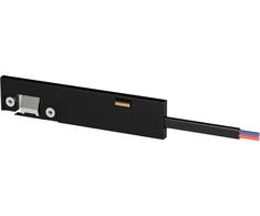 Magnetinės sistemos ZAMBELIS MAGNETIC 3MM bėgelio užbaigimas su užmaitinimu, juodas, TRIAC/DALI, 48V, 25131