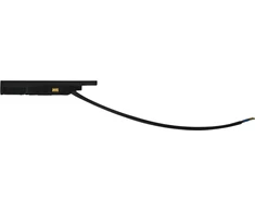Magnetinės sistemos ZAMBELIS MAGNETIC 5MM bėgelio užbaigimas su užmaitinimu, matinės juodos sp., 48V, 2508