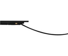 Magnetinės sistemos ZAMBELIS MAGNETIC 5MM bėgelio užbaigimas su užmaitinimu, matinės juodos sp., 48V, 2m laidas, 2508-2M