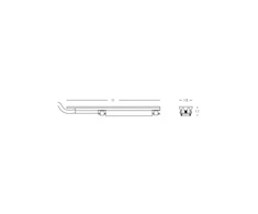 Magnetinės sistemos ZAMBELIS MAGNETIC ULTRA SLIM bėgelių užbaigimas su užmaitinimu, 48V, juodas, 23126