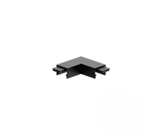 Magnetinės sistemos ZAMBELIS MAGNETIC ULTRA SLIM paviršinių bėgelių horizontalus kampinis sujungimas, 48V, juodas, 23131