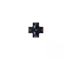 Magnetinės sistemos ZAMBELIS SPACE FRAME bėgelio X formos sujungimas, 48V, matinės juodos sp., 23148