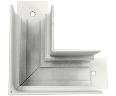Magnetinio bėgelio VIOKEF MAGNETIC L formos sujungimas, baltas, 02/0315