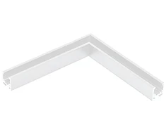 Magnetinio bėgelio ZAMBELIS kampinis horizontalus sujungimas, baltas, 2085W-C2