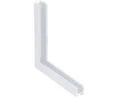 Magnetinio bėgelio ZAMBELIS kampinis vertikalus sujungimas, baltas, 2085W-C1