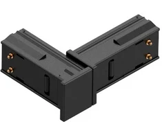 Magnetinio bėgelio ZAMBELIS MINI kampinis elektrinis sujungimas, juodas, 22258