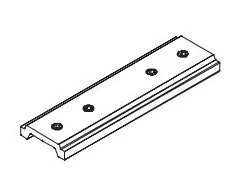 Magnetinio bėgelio ZAMBELIS pakabinimo rinkinys, juodas, komplekte 2vnt., 20102-B