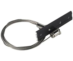 Magnetinio bėgelio ZAMBELIS pakabinimo rinkinys, juodas, komplekte 2vnt., 20102
