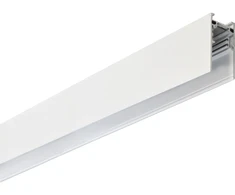 Magnetinis bėgelis VIOKEF MAGNETIC, baltas, 48V, 1m, su dangteliu ir užbaigimais, 02/0301-1