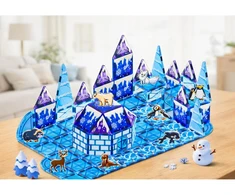 Magnetinis konstruktorius Ice Land, 94 dalys, mėlynas