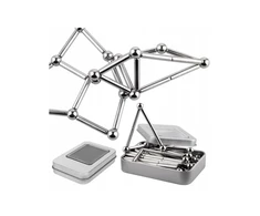 Magnetinis konstruktorius metalinėje dėžutėje