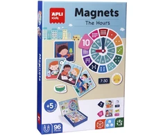 Magnetinis žaidimas-dėlionė „Valandos”