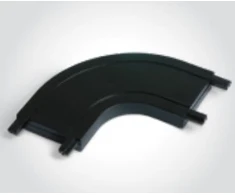 Magnetinių bėgelių FLAT lenktas 90 laipsnių kampo sujungimas, juodas, 43004FG/B
