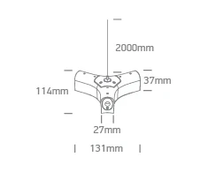 Magnetinių bėgelių P&amp;P Y formos sujungimas, juodas, 42004PK/B